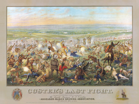 custers last fight anheuser busch print